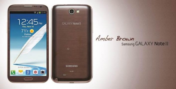 Galaxy Note II Official Amber Brown