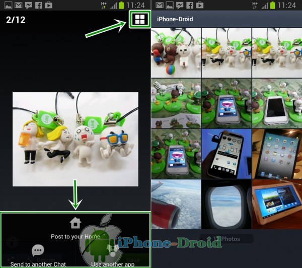 เพิ่มฟังก์ชั่นที่สามารถดูรูปภาพที่ส่งถึงกันในห้องเเชททั้งหมดผ่าน Thumbnail view และสามารถส่งต่อรูปภาพได้ทันที