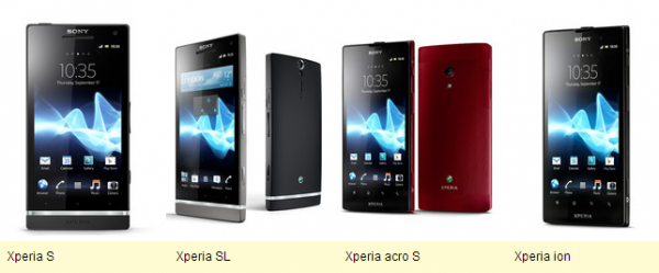 Sony Xperia S, SL, acro S and ion to start receiving Android 4.1.2 Jelly Bean in May