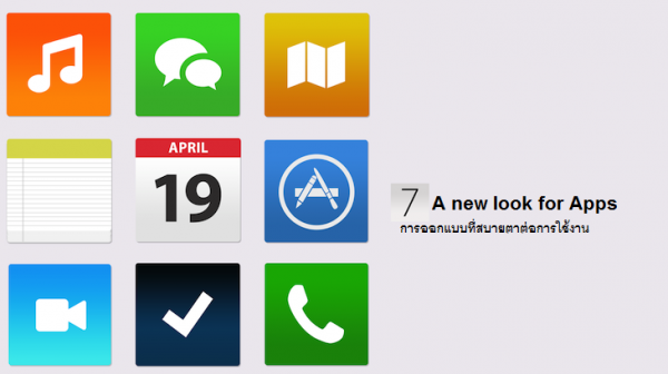 7 แนวคิดเกี่ยวกับ iOS 7