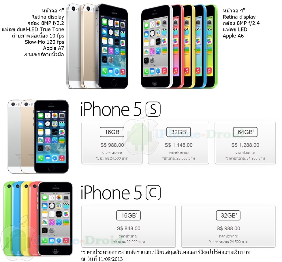 Order iPhone 5s and iPhone 5c