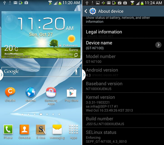 Android 4.3 for N7100