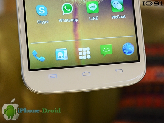 i-mobile IQ 9.1 touch menus