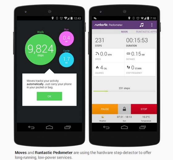 Step-detector-step-counter-and-sensor-batching