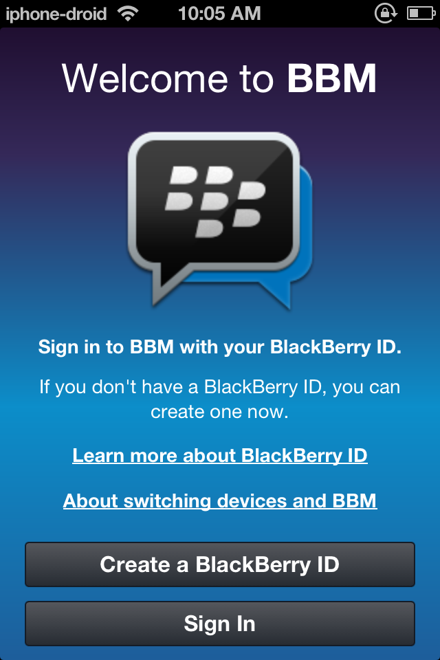 bbm for ipod