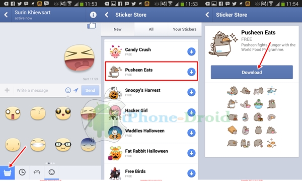 free stickers facebook