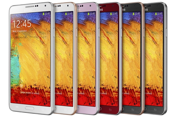 Galaxy Note 3 color options