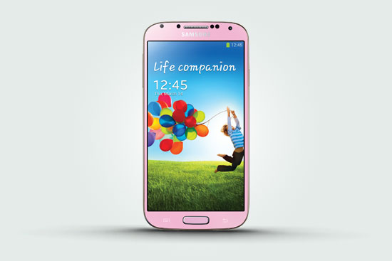 Pink Samsung Galaxy S4  (1)