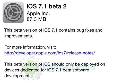 iOS 7.1 beta2