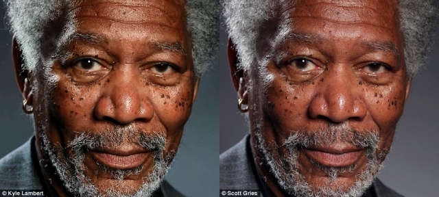 ภาพวาดไอแพด(ซ้าย) ภาพถ่าย(ขวา)