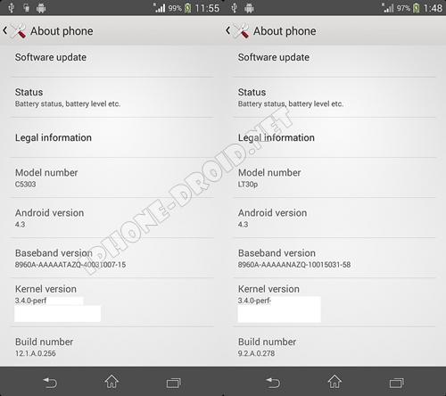 Android 4.3 for Xperia SP and Xperia T