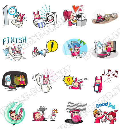 LG HomeChat LINE Stickers