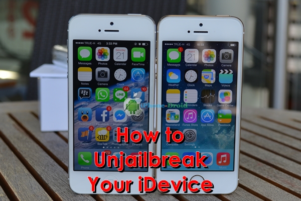 unjailbreak idevice