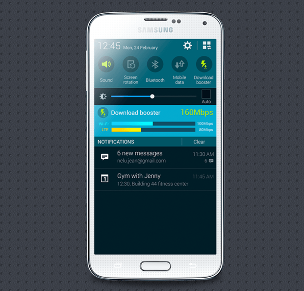 Samsung Galaxy S5 Download Booster
