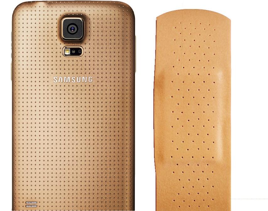 The Galaxy S5 Gold, or what I call the Galaxy S5 Band-Aid