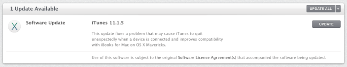 iTunes 11.1.5