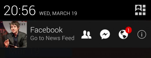 Facebook is testing a new persistent notification bar on Android