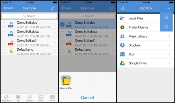 Dropbox, Box, and GoogleDrive.
