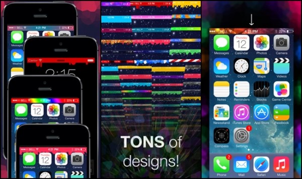 Status Art - Cool Status Bar effects by customizing your wallpaper