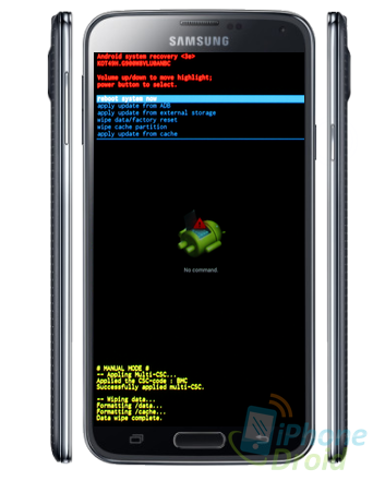 How to factory reset Galaxy S5 with Android Recovery Mode 6