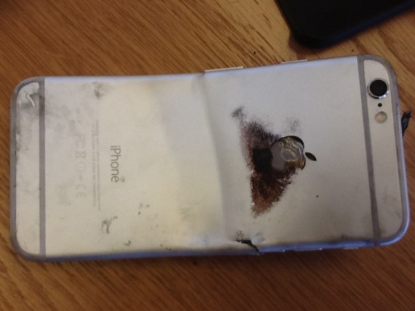 iPhone 6 catches fire after being bent in a front pocket 3