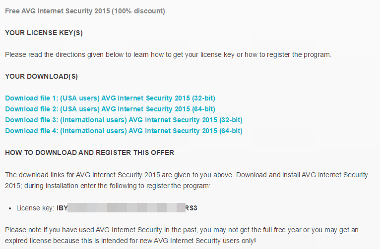 Avg Internet Security License Key