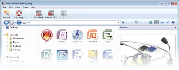 Hetman Partition Recovery files support