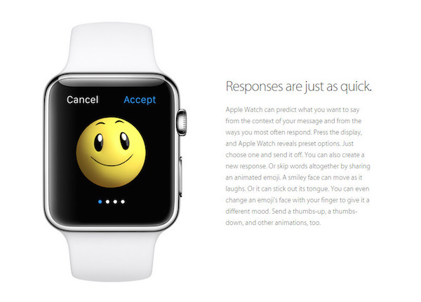 6. Apple Watch Quick replies