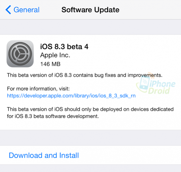 iOS8.3beta4