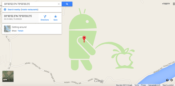 Android Pissing at Apple 1