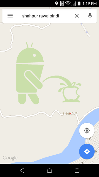 Android Pissing at Apple 2