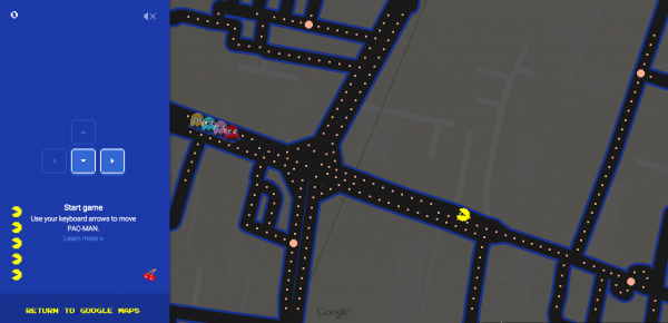 Google Maps Pac-man