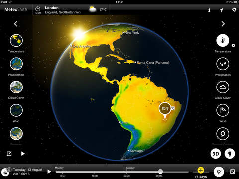 MeteoEarth for iPad