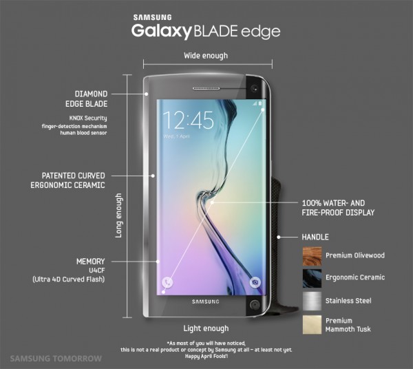 Samsung Galaxy BLADE edge Spec