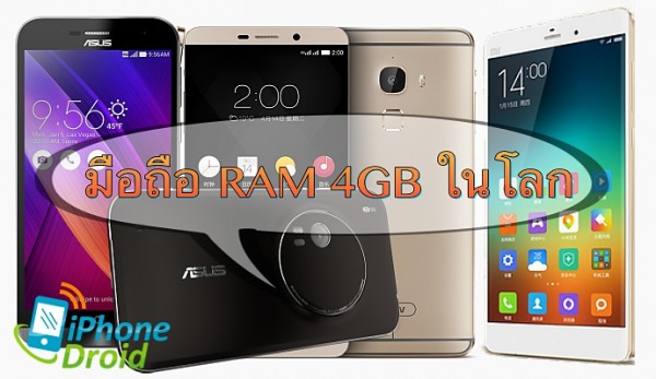 Smartphones With 4GB RAM