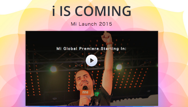 Xiaomi Mi 4i live stream here