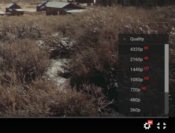 YouTube 8K