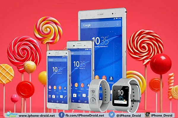 Android 5.1, Lollipop Xperia Z3 and Xperia Z2 Series