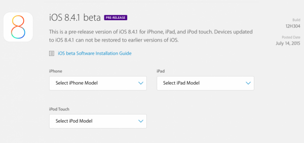 iOS 8.4.1 beta