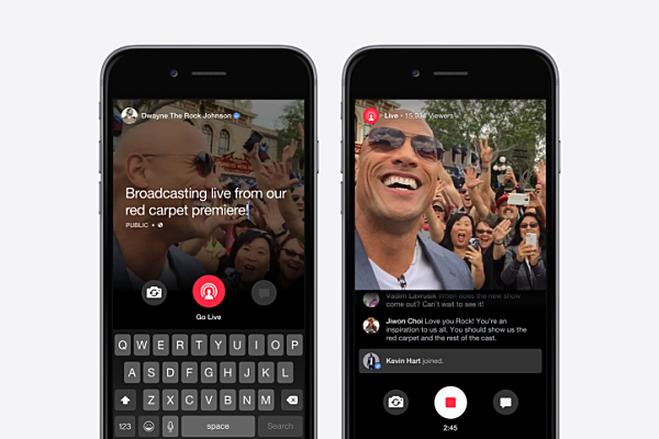 Facebook unveils live video broadcasts for celebrities
