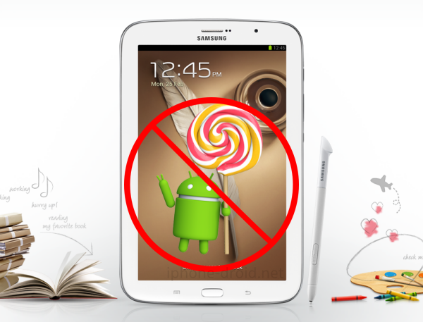 Galaxy Note 8 No Lollipop update