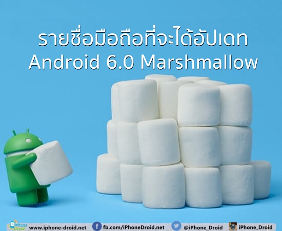 List of Smartphones to Get Android 6.0 Marshmallow OS Update