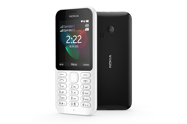 Nokia-222 Black and White
