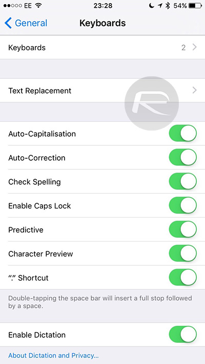 text replacement