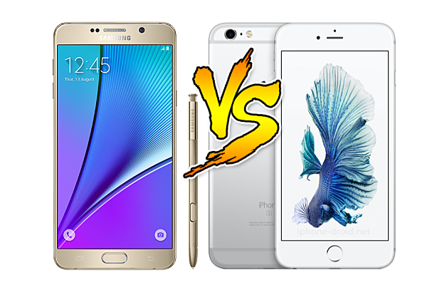 Note 5 vs iPhone 6s Plus