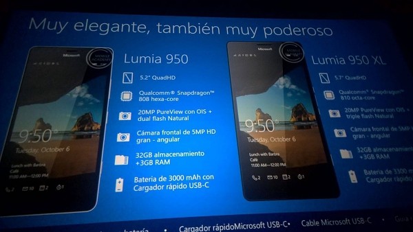 lumia 950xl specs