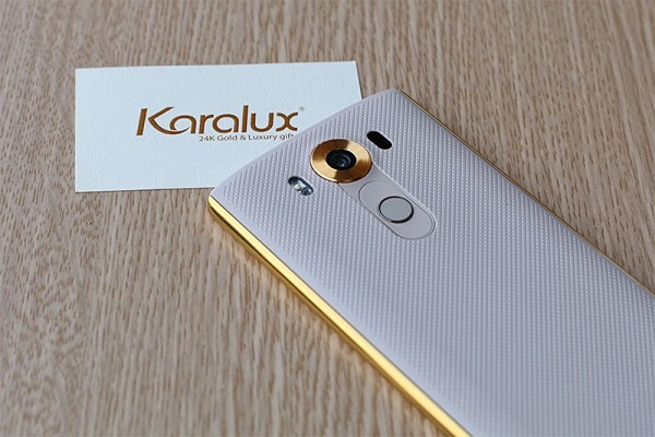 LG V10 Karalux 24K Gold Back