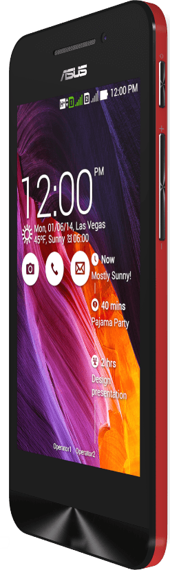 Zenfone 4 Gorilla Glass red