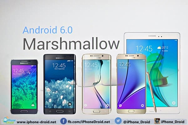 Samsung List Android 6.0 Marshmallow