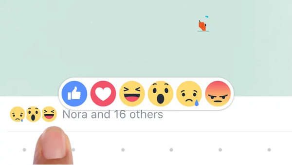 Facebok Reactions Emoji like